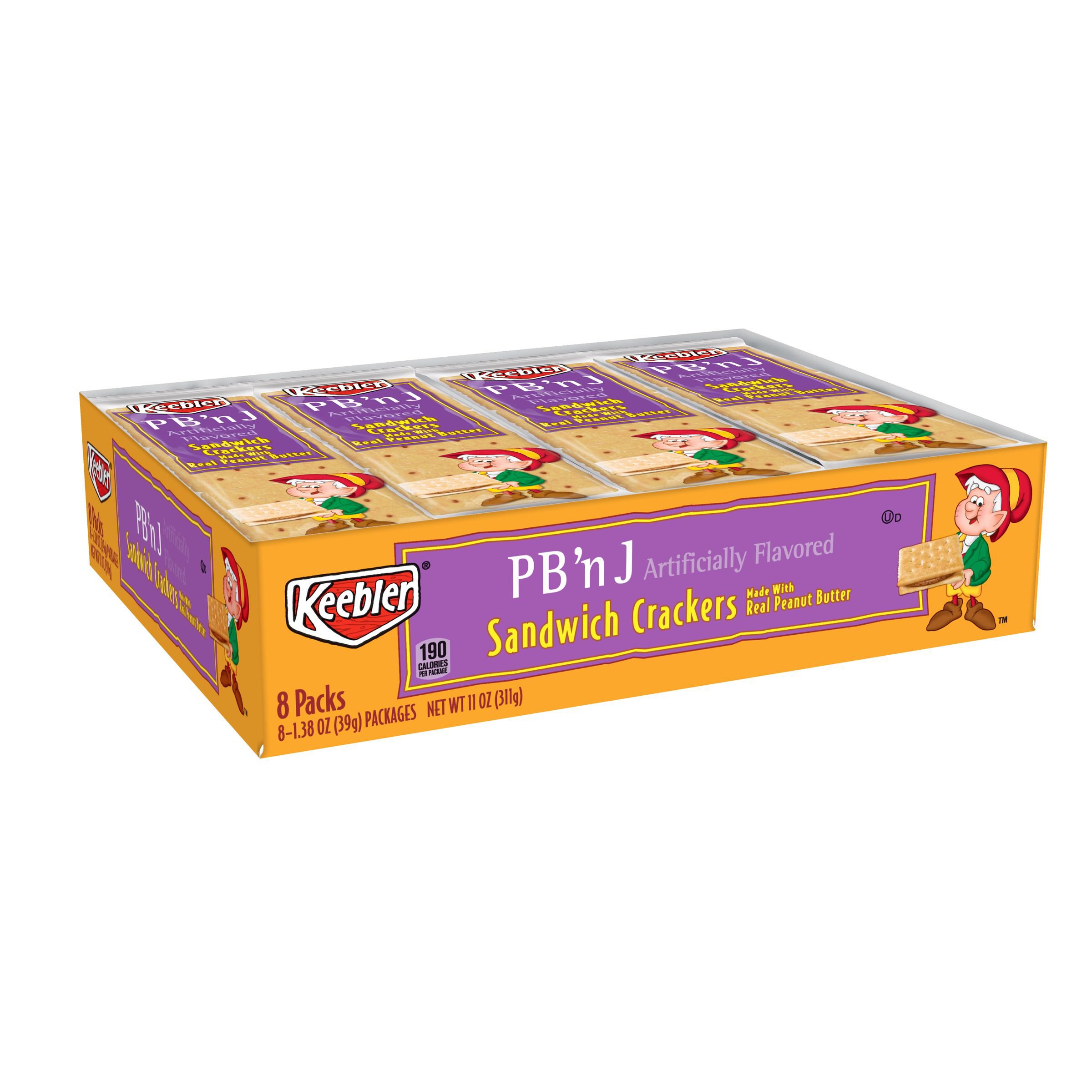 Keebler Sandwich Crackers Pb And J Shop Crackers Breadsticks At H E B