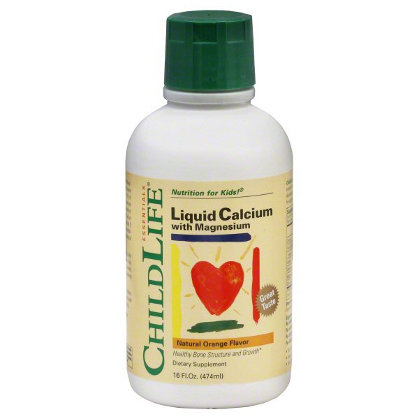 ChildLife Essentials Liquid Calcium With Magnesium Natural Orange Flavor, 16 oz