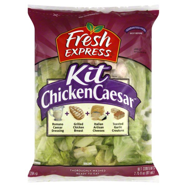 Fresh Express Chicken Caesar Salad Kit Shop Salads at HEB