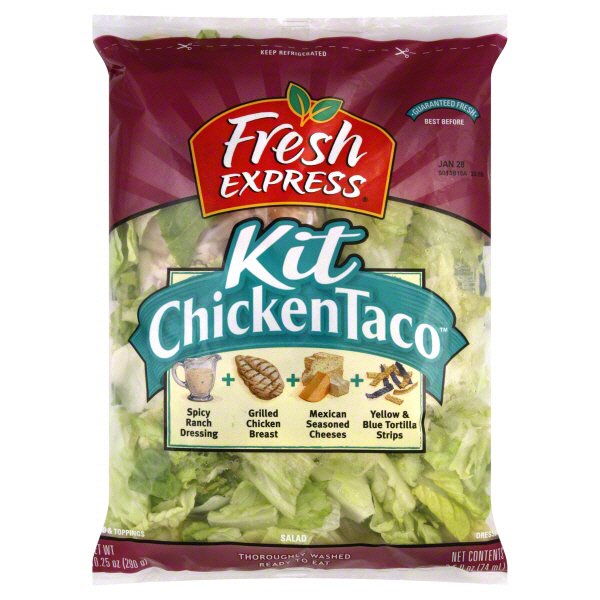 Fresh Express Chicken Taco Salad Kit Shop Ready Meals & Snacks at HEB