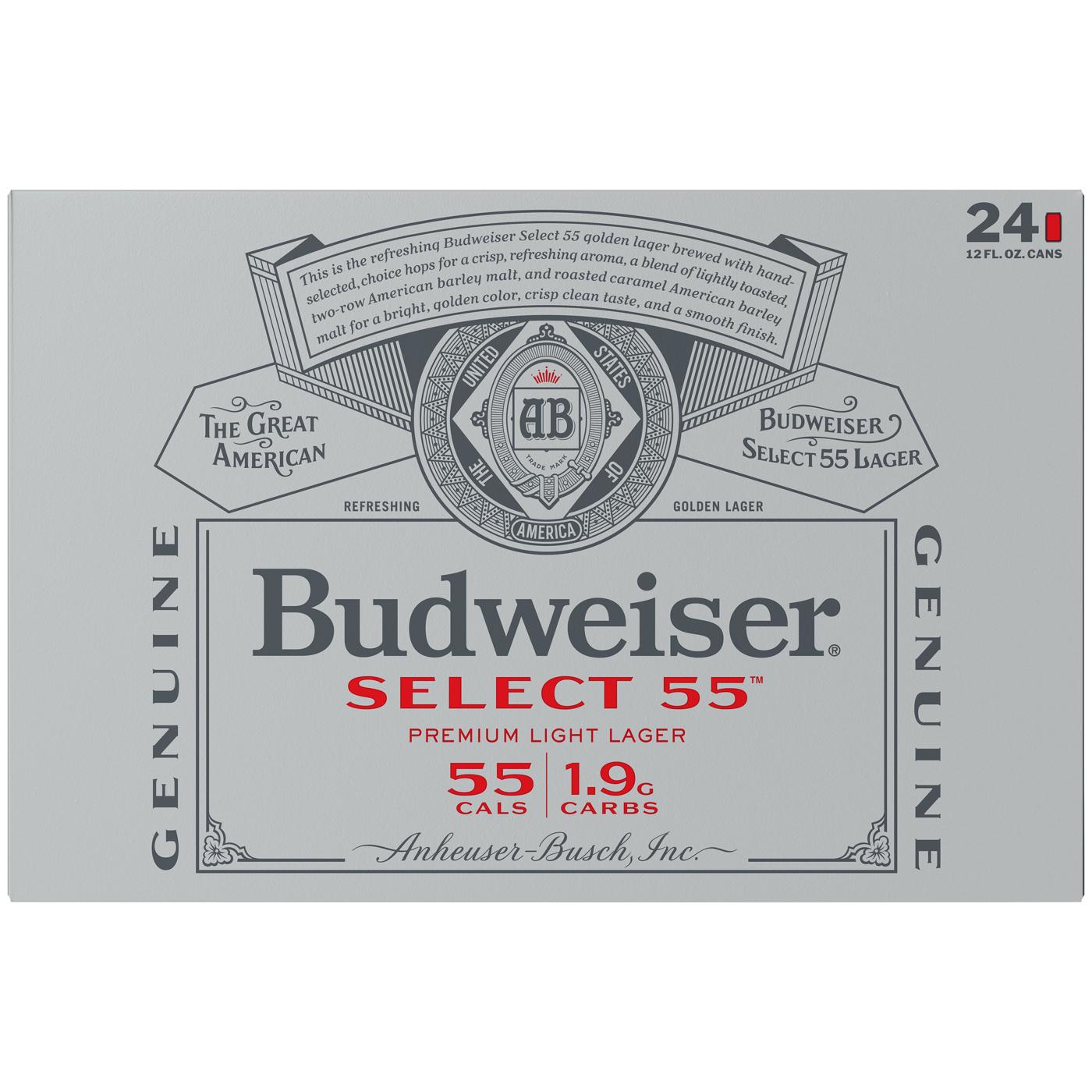 Budweiser Bud Select 55 Beer 12 oz Cans; image 2 of 2