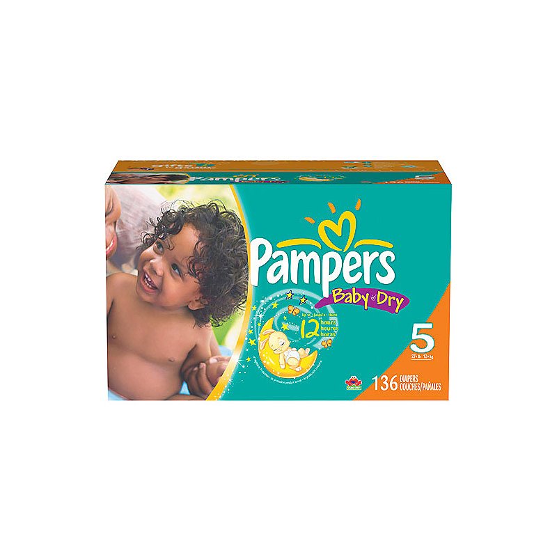 Praten tegen Stap Evacuatie Pampers Baby Dry Economy Pack Diapers Size 5 (27+ LBS) - Shop Diapers &  Potty at H-E-B