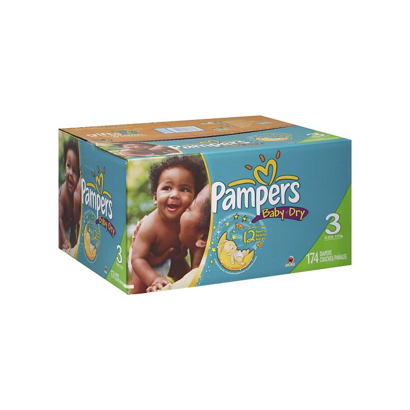 regenval invoer kooi Pampers Baby Dry Economy Pack Diapers Size 3 (16-28 LBS) - Shop Diapers &  Potty at H-E-B