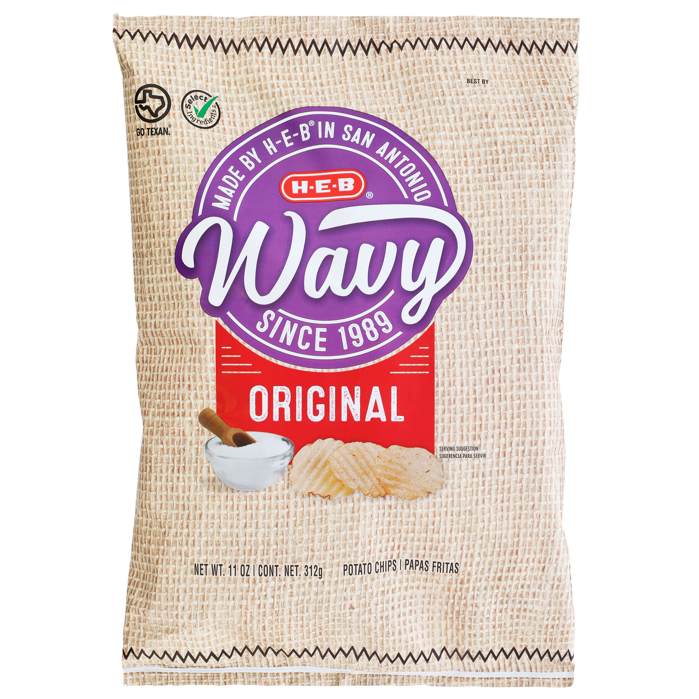 HEB Wavy Original Potato Chips Shop Chips at HEB