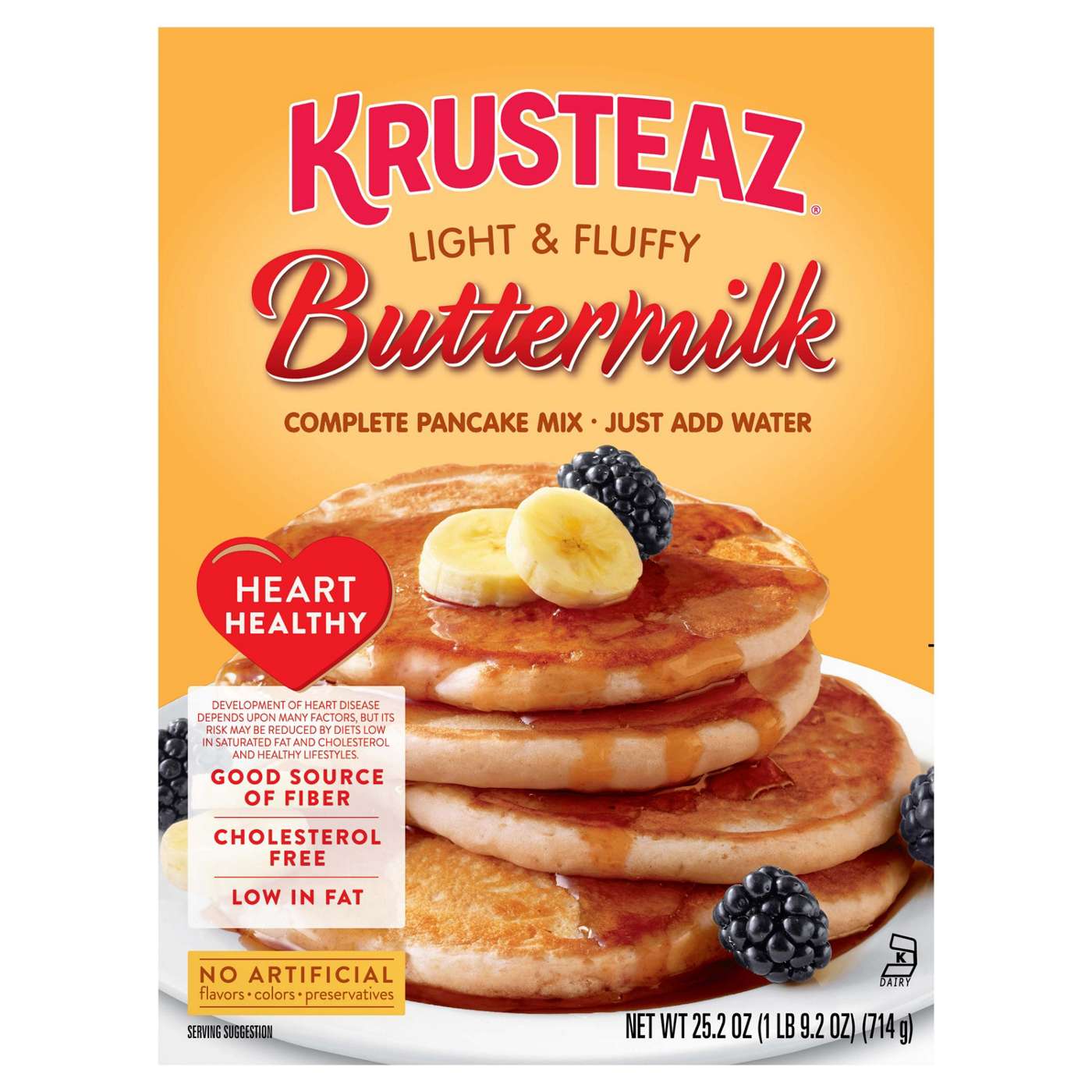 Krusteaz Heart Healthy Buttermilk Complete Pancake Mix; image 1 of 6