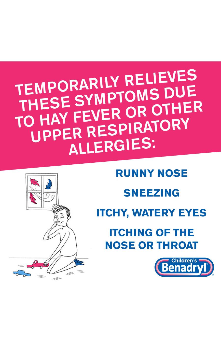 Benadryl Children's Allergy Plus Congestion Relief Liquid - Grape; image 5 of 7