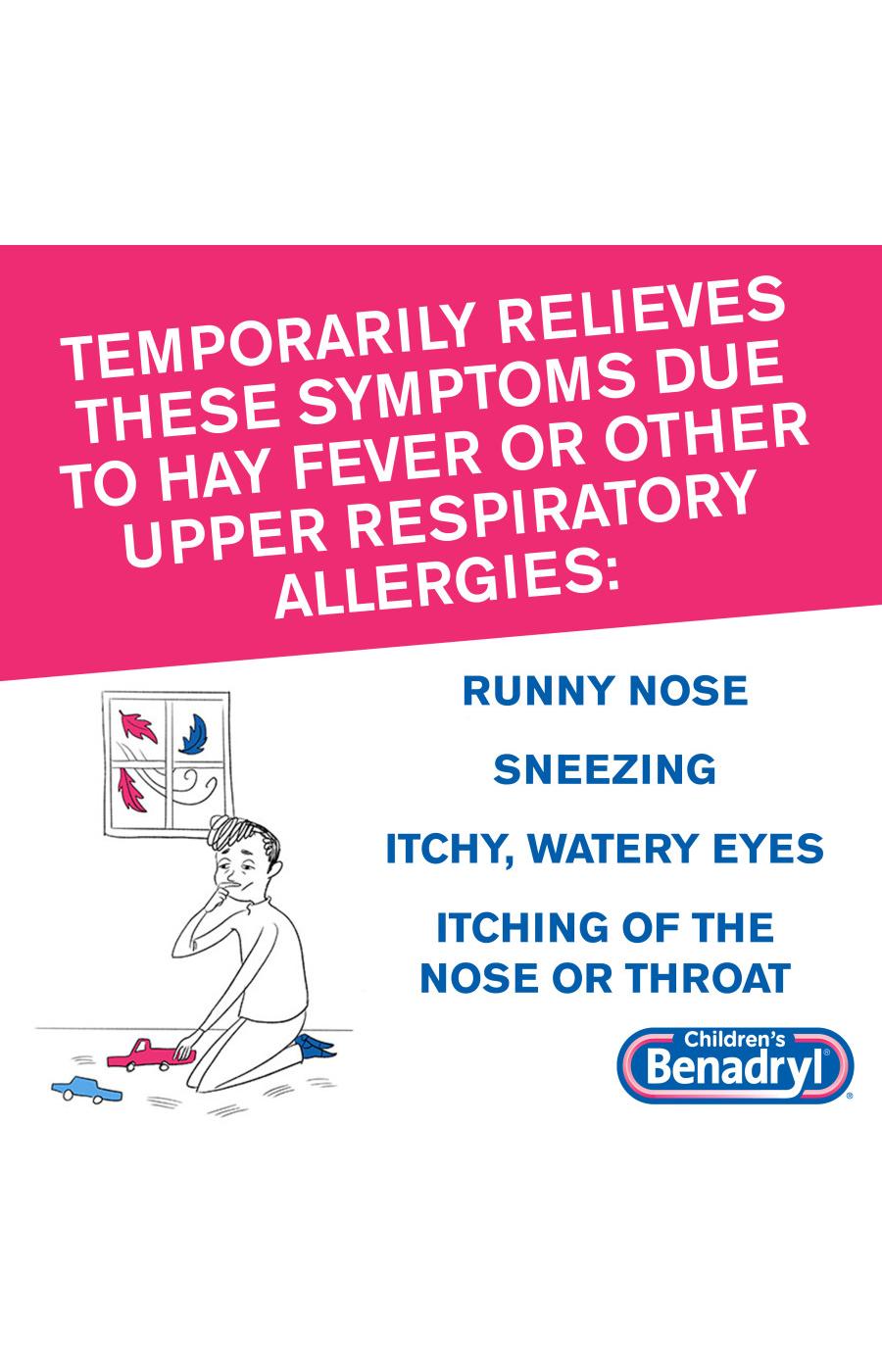 Benadryl Children's Allergy Relief Liquid - Cherry; image 5 of 7