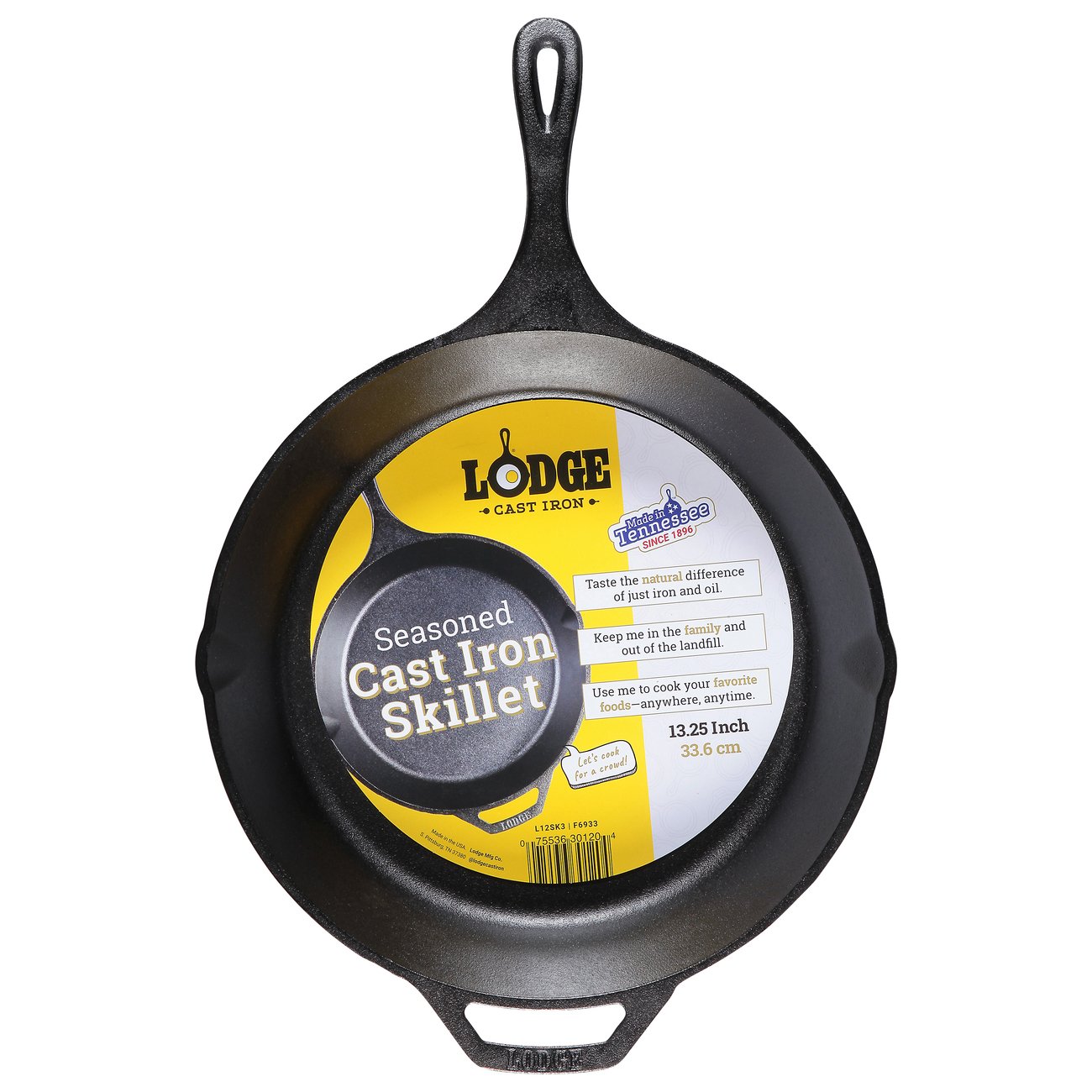 Lodge Seasoned Cast Iron Skillet Shop Cookware At H E B