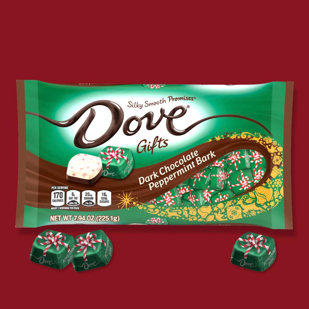 Dove Promises Gifts Dark Chocolate Peppermint Bark Candy Holiday Bag; image 6 of 7