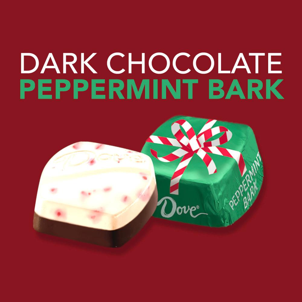 Dove Promises Gifts Dark Chocolate Peppermint Bark Candy Holiday Bag; image 7 of 7