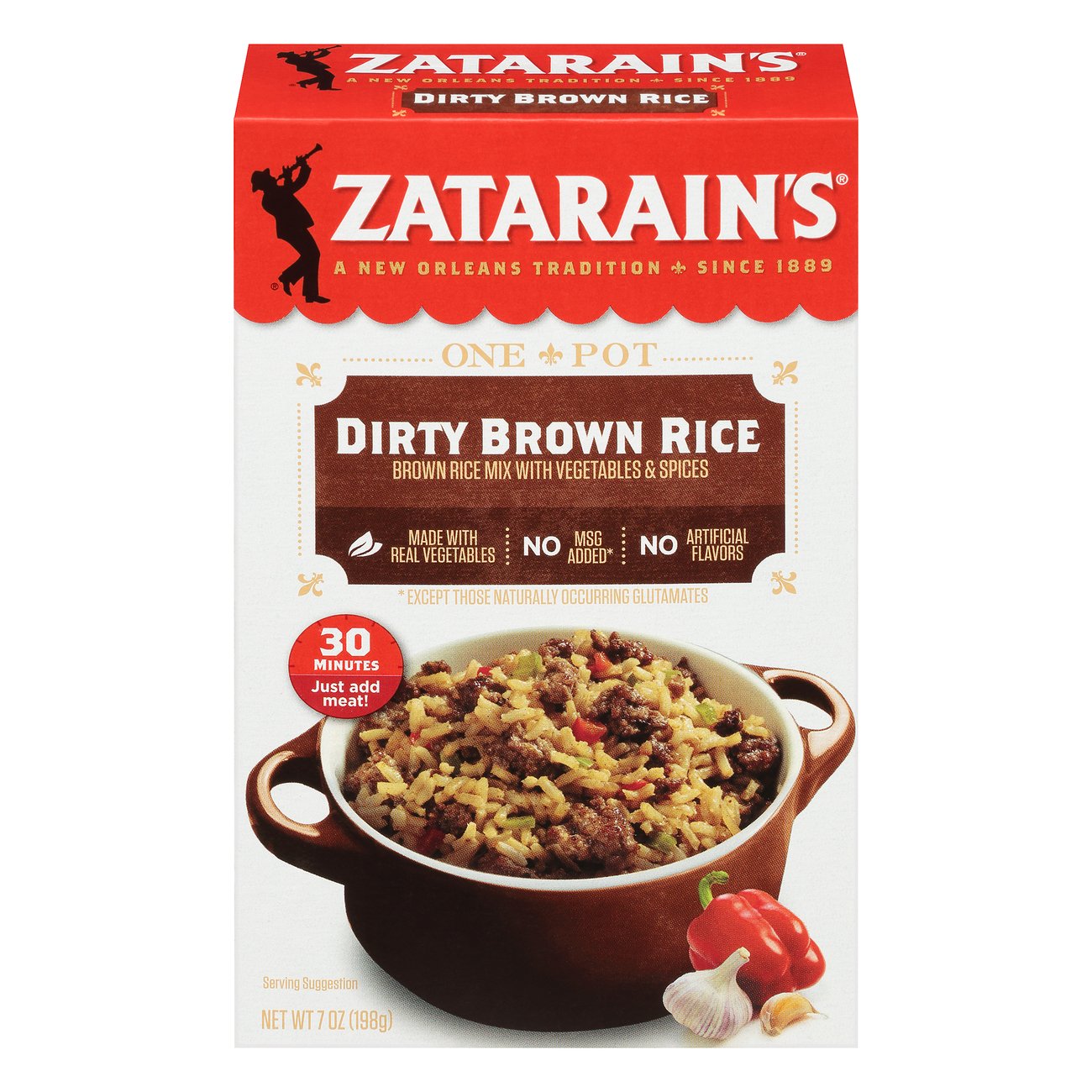 Zatarain's Dirty Brown Rice Mix Shop Rice & grains at HEB