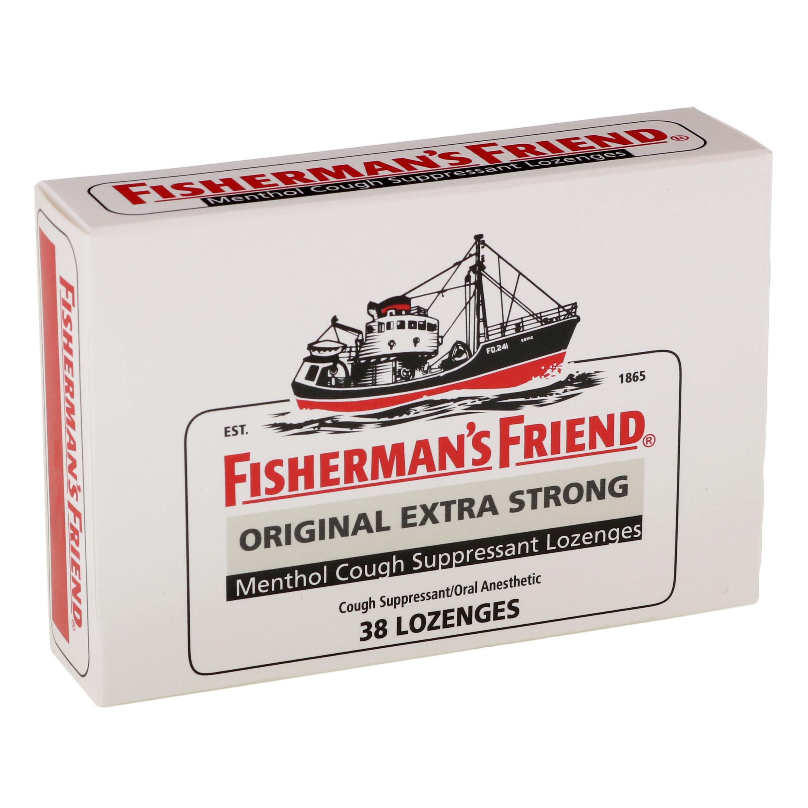 Fisherman's Friend Extra Strong Menthol Cough Suppressant Lozenges Original