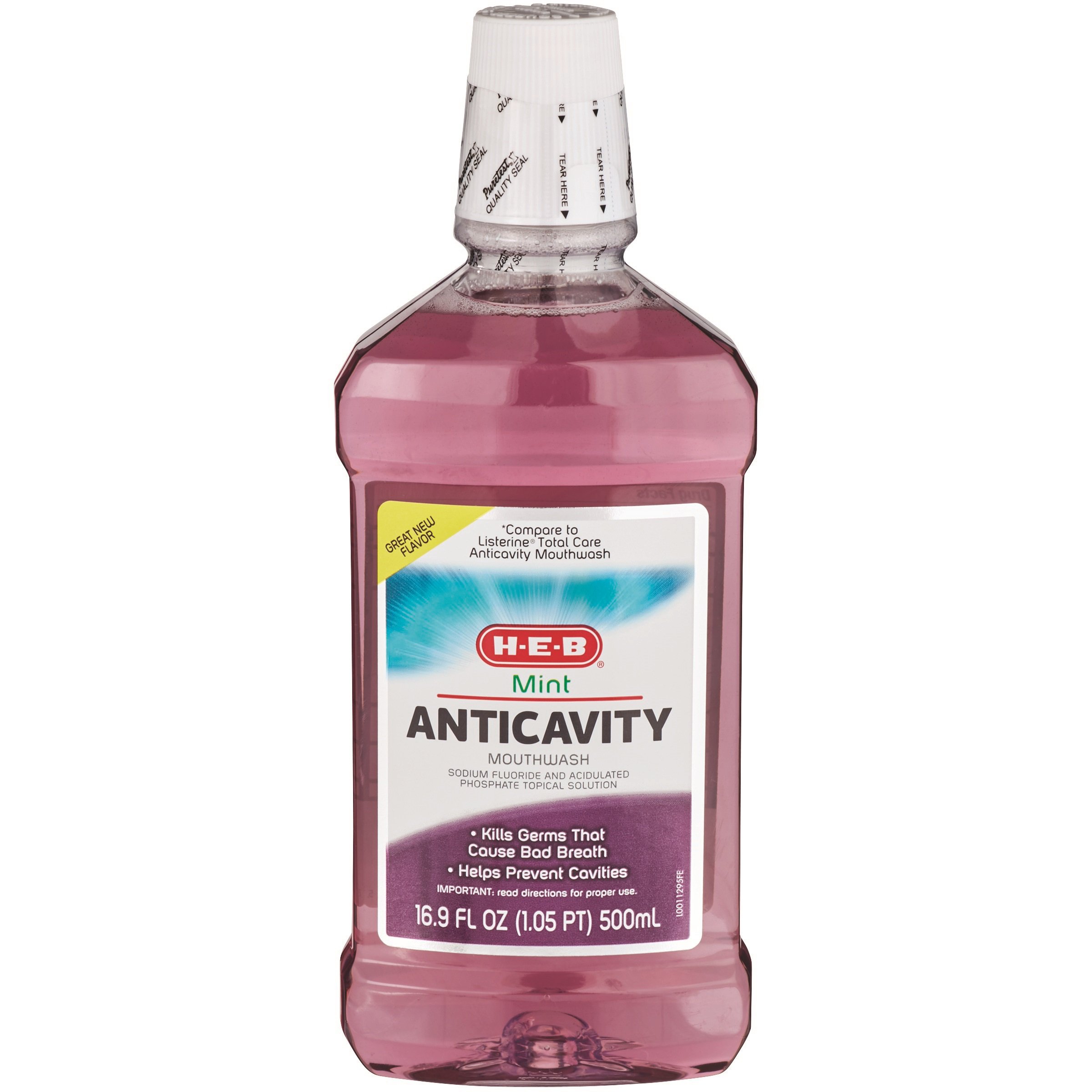 H-E-B Mint Anticavity Mouthwash - Shop Mouthwash At H-E-B