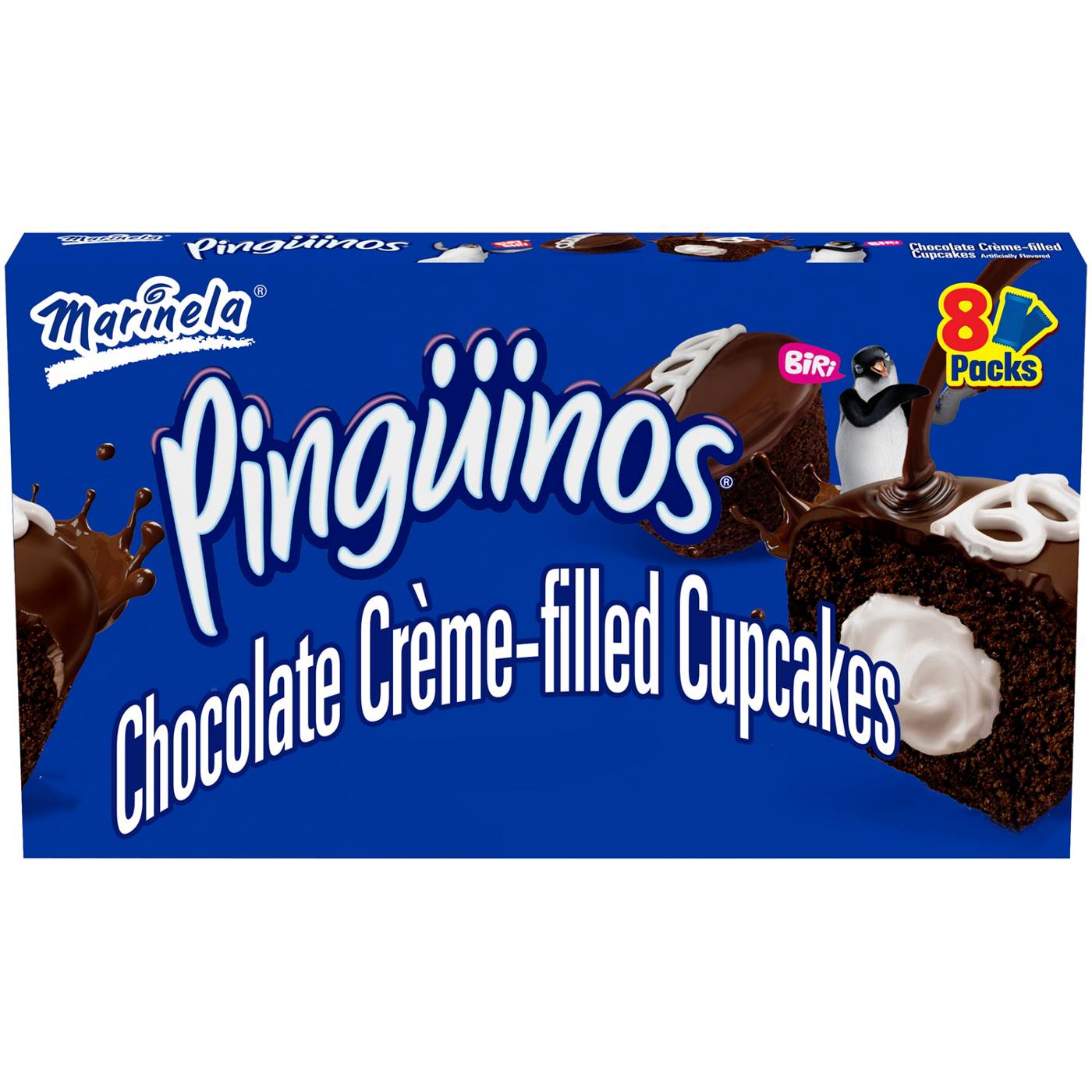 Marinela Pingüinos Chocolate Crème Filled Cupcakes; image 1 of 3