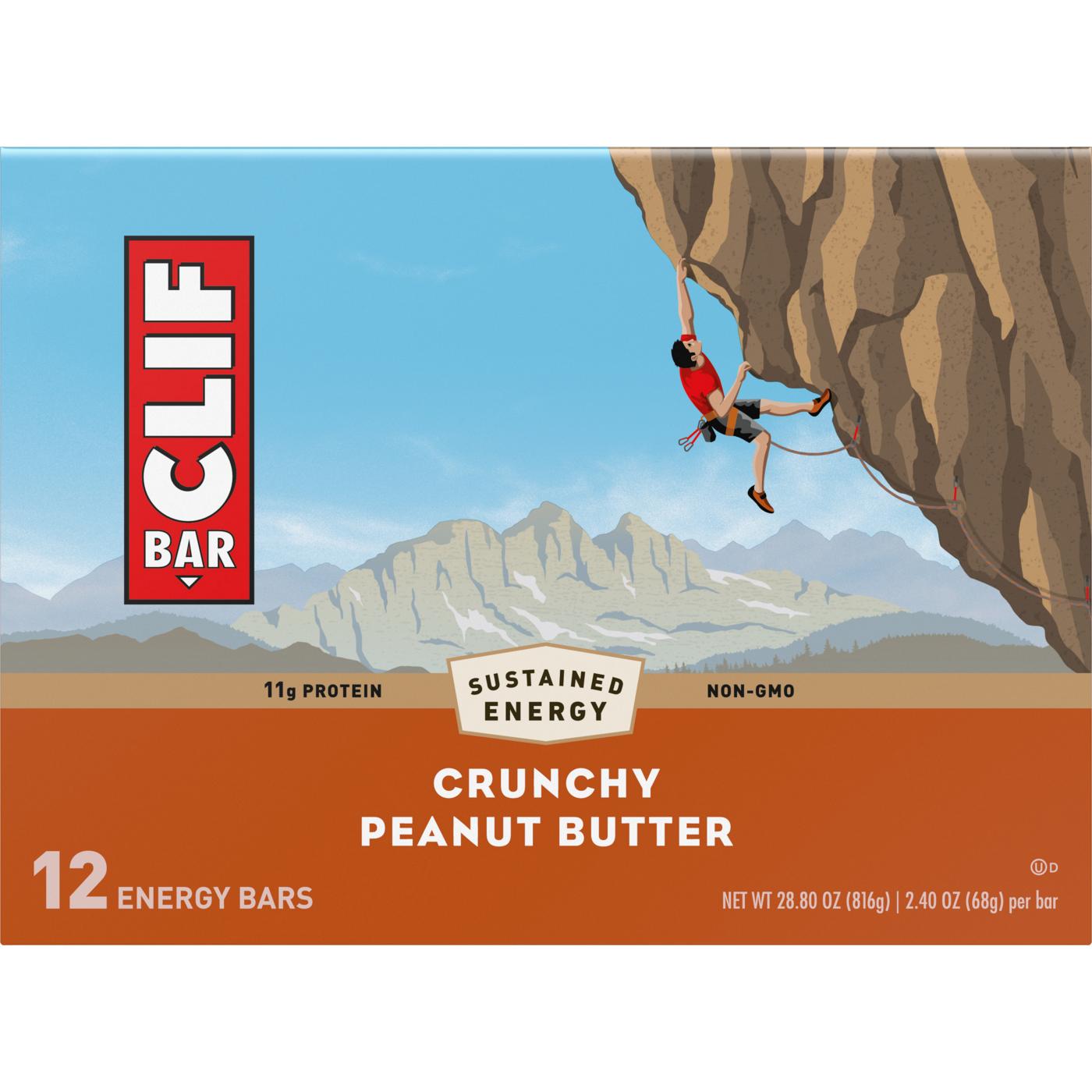 Clif Bar 11g Protein Energy Bars - Crunchy Peanut Butter; image 2 of 8