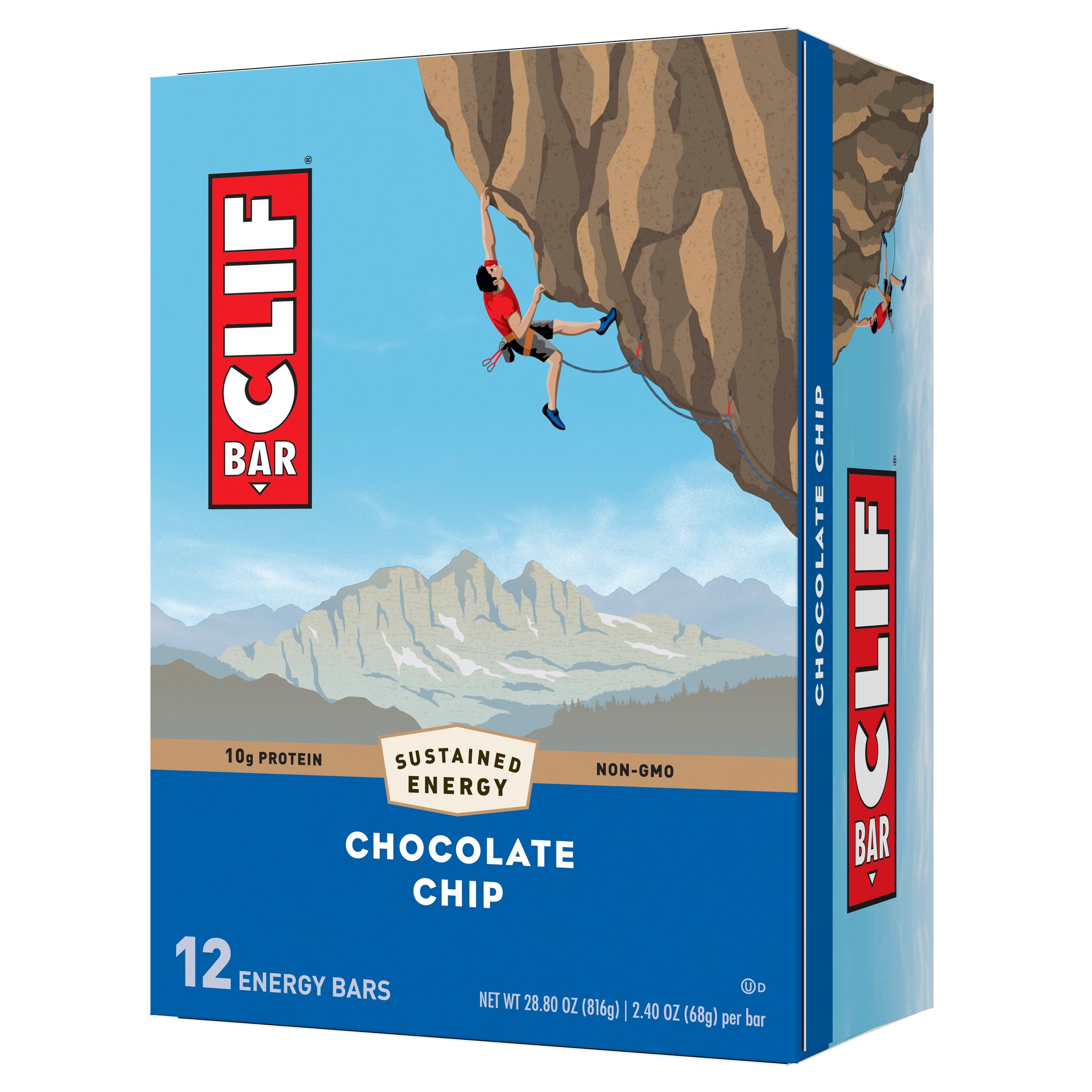 Clif Chocolate Chip Energy Bars - Shop Granola & Snack Bars at H-E-B