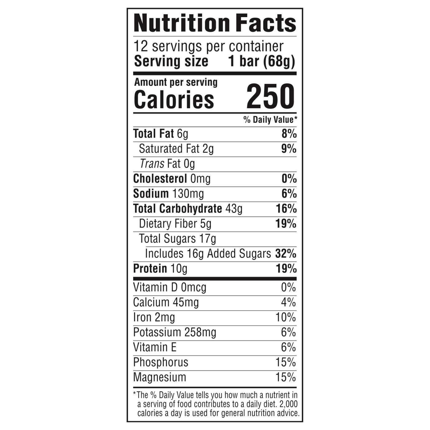 Clif Bar 10g Protein Energy Bars - Chocolate Chip; image 7 of 8