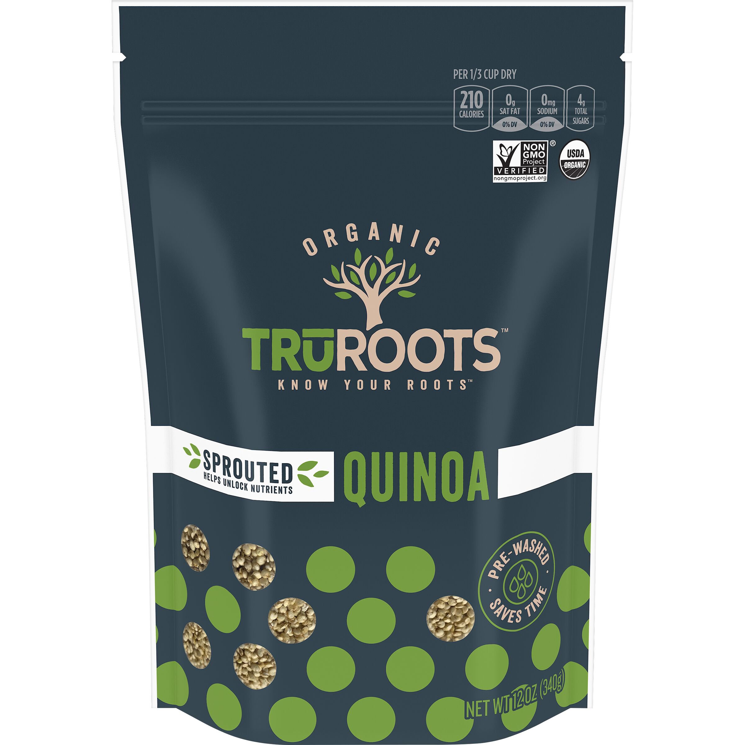 TruRoots Organic Whole Grain Sprouted Quinoa Shop Rice & grains at HEB