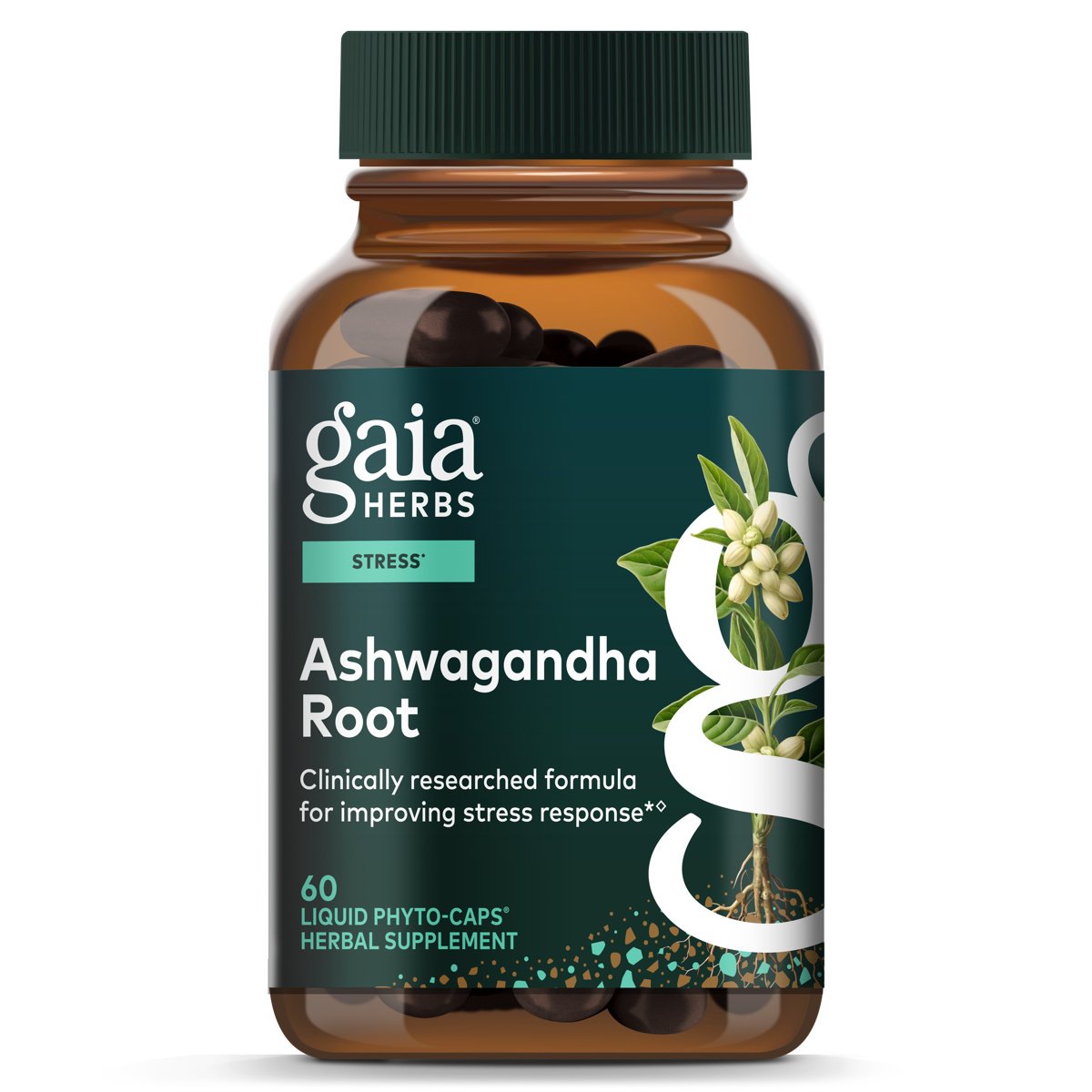 GAHGA 「GAHTOPIA」HIJI Gaia Herbs Single Herbs Ashwagandha Root Phyto-Caps - Shop Herbs