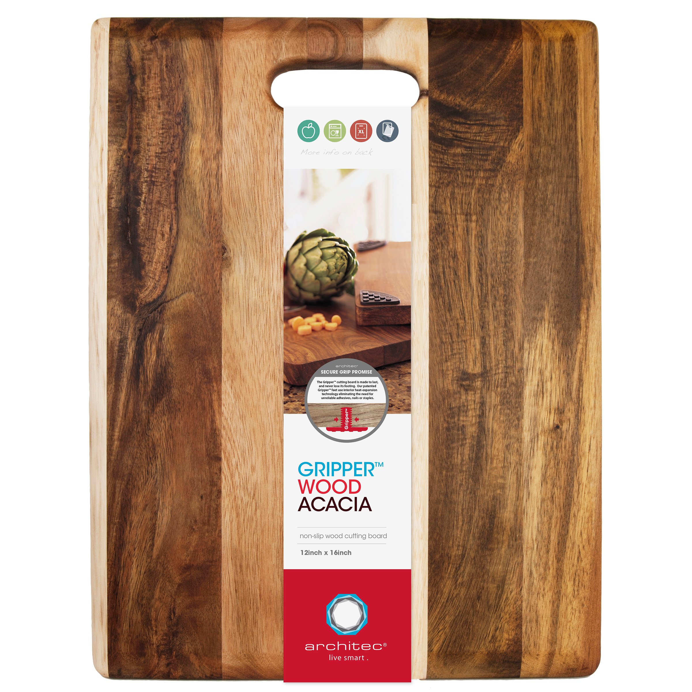 Architec Acacia Gripperwood Cutting Board Shop Cutting boards at HEB