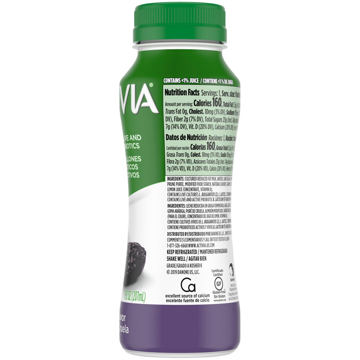 Activia Probiotic Prune Yogurt Drink; image 5 of 9