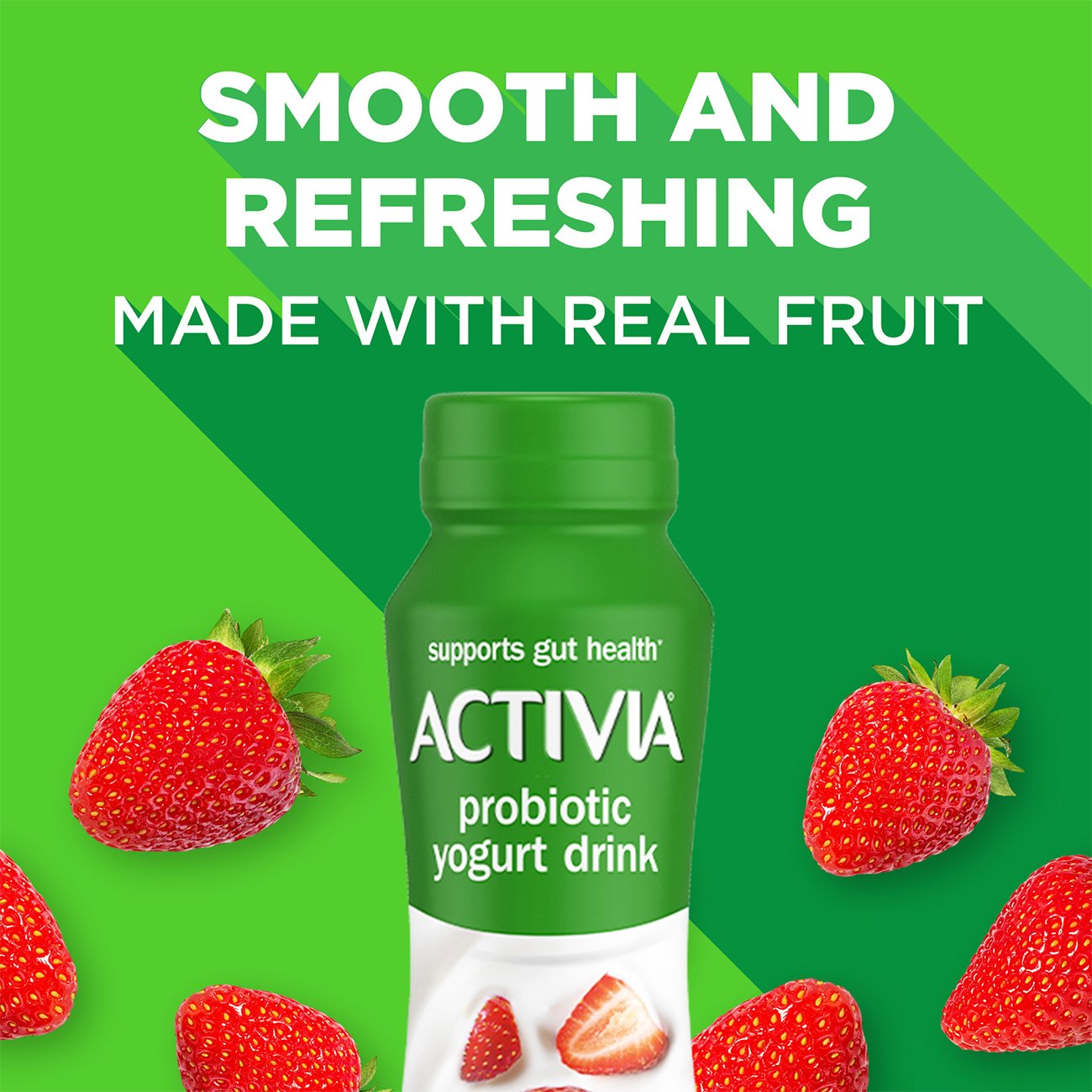 Activia + Immune System Support Strawberry Lowfat Yogurt Drink 3.1 oz  Bottles - Shop Yogurt at H-E-B