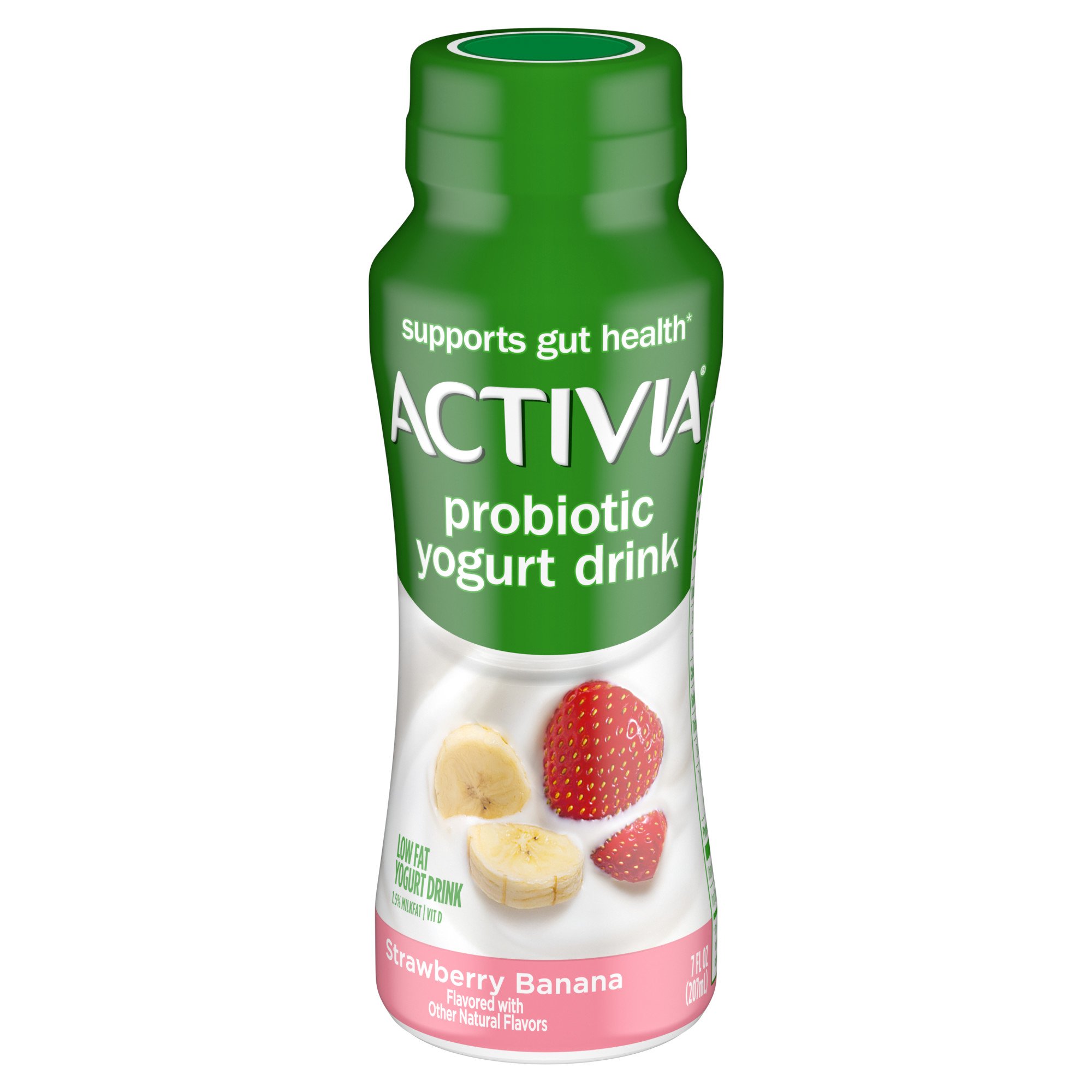 Activia Drinkable Probiotic Strawberry Banana 8 x 93 ml - Voilà