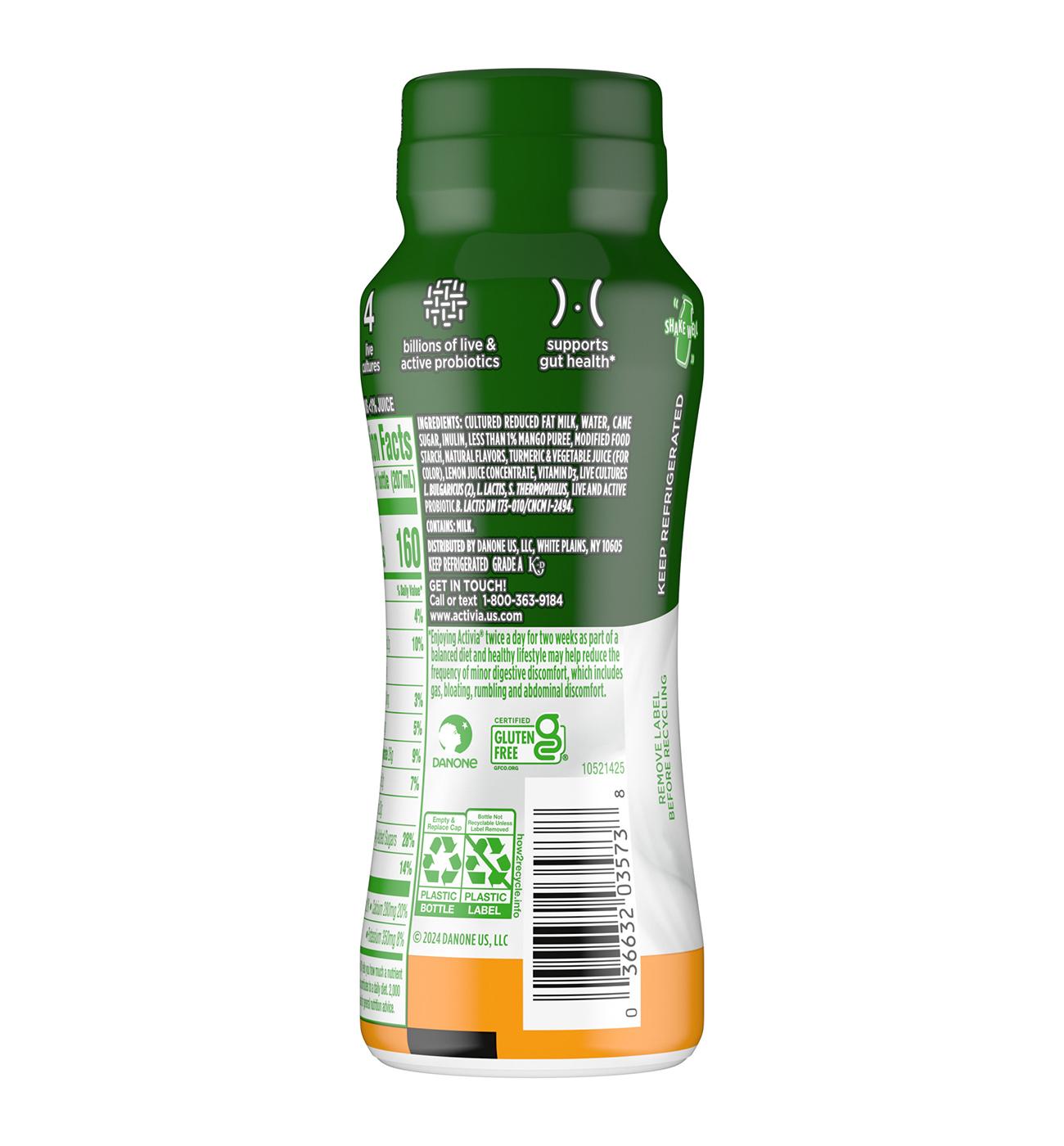 Activia Probiotic Mango Yogurt Drink; image 10 of 10