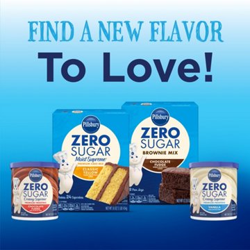 Pillsbury Zero Sugar Creamy Supreme Chocolate Fudge Frosting, 15 oz