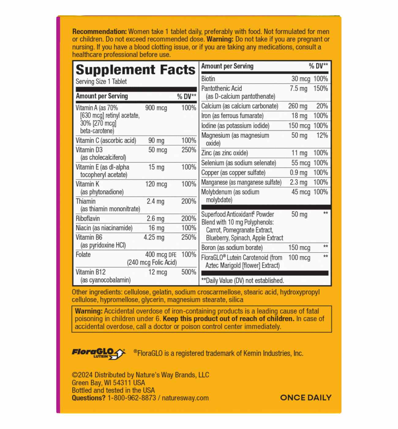 Nature's Way Alive! Women's Complete Daily Multivitamin Tablets; image 3 of 4