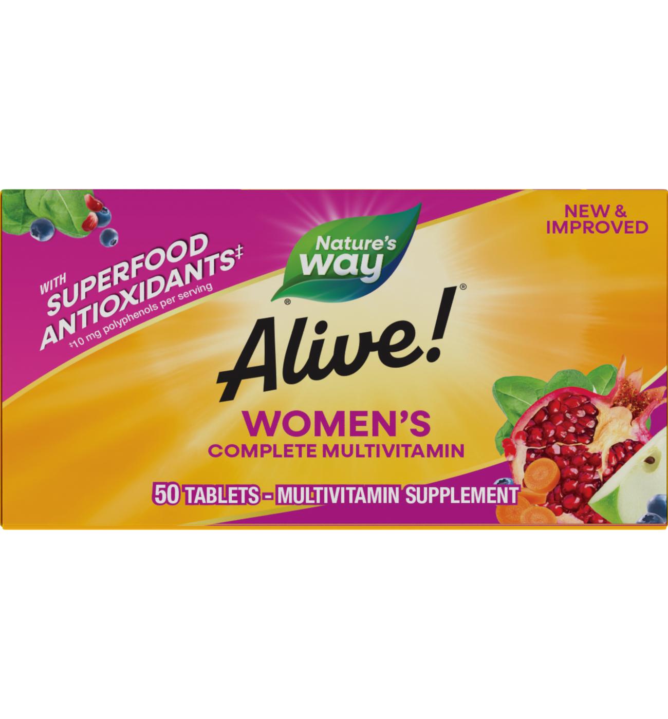 Nature's Way Alive! Women's Complete Daily Multivitamin Tablets; image 4 of 4