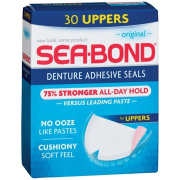 Sea-Bond Denture Adhesive Upper Seals, 30 ct
