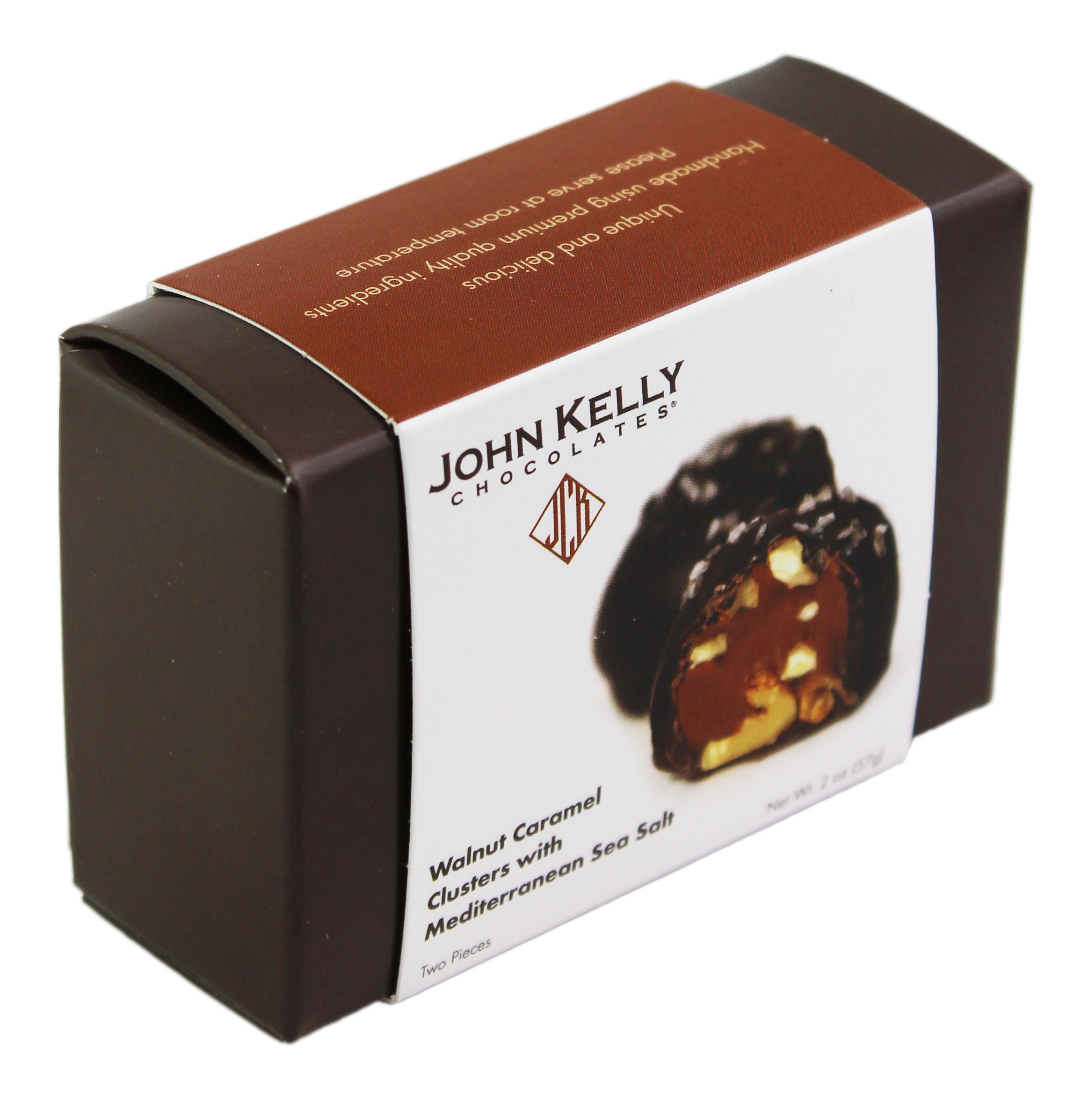 John Kelly Chocolates Mediterranean Sea Salt Walnut Caramel Clusters