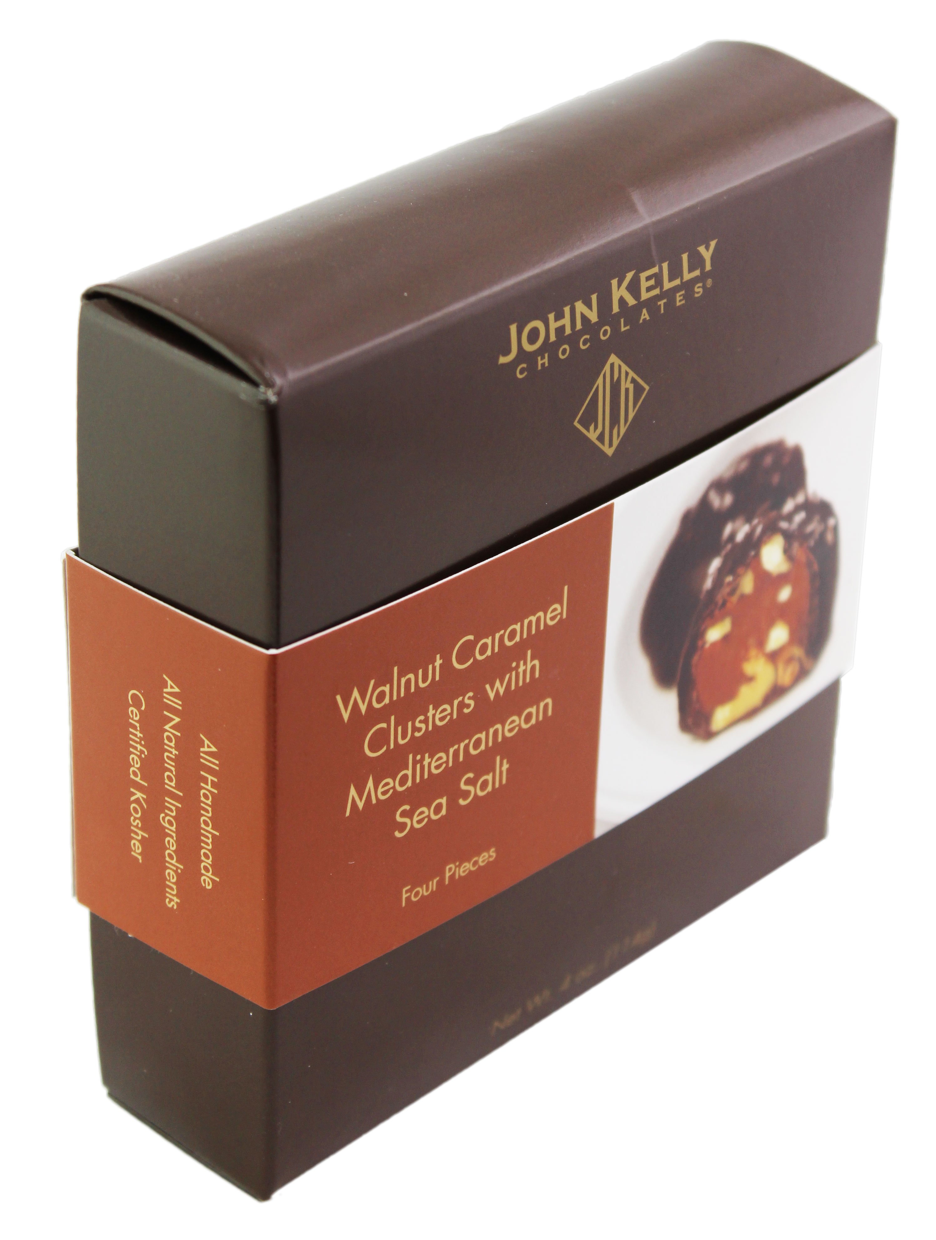 John Kelly Chocolates Mediterranean Sea Salt Walnut Caramel Clusters