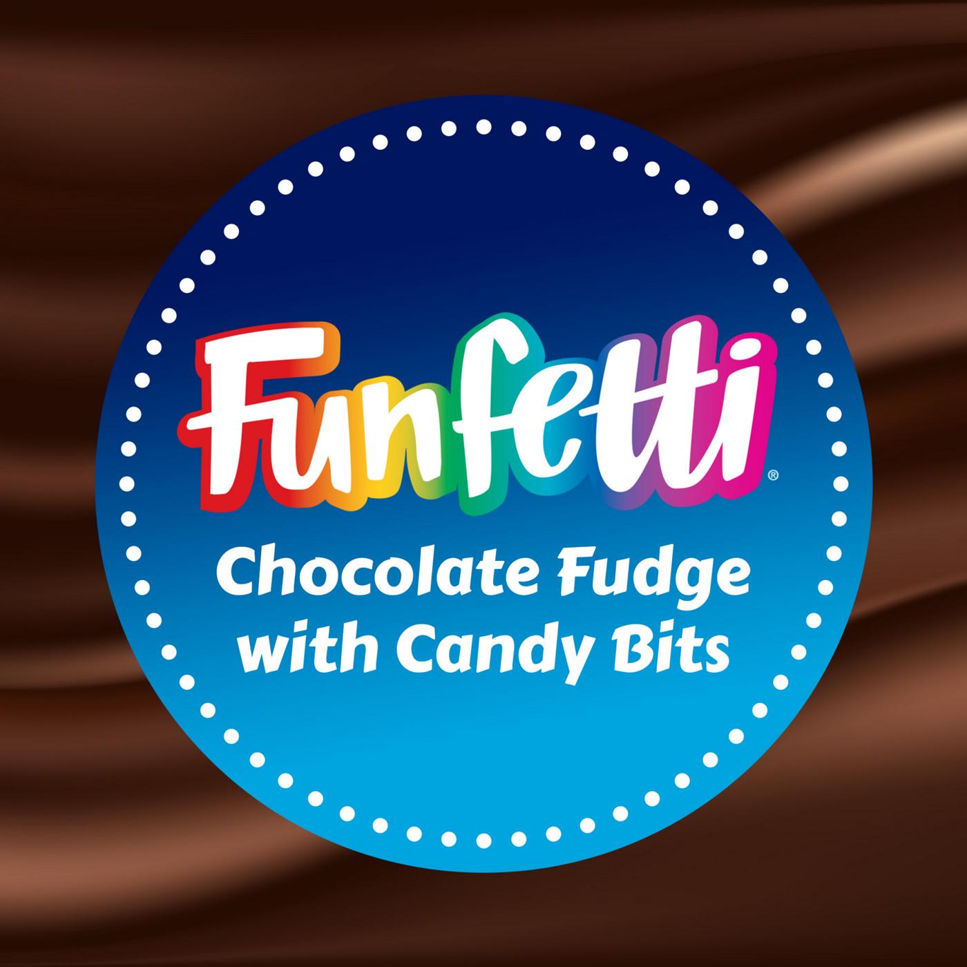 Pillsbury Funfetti Chocolate Fudge Brownie Mix with Candy Coated Chips; image 5 of 6
