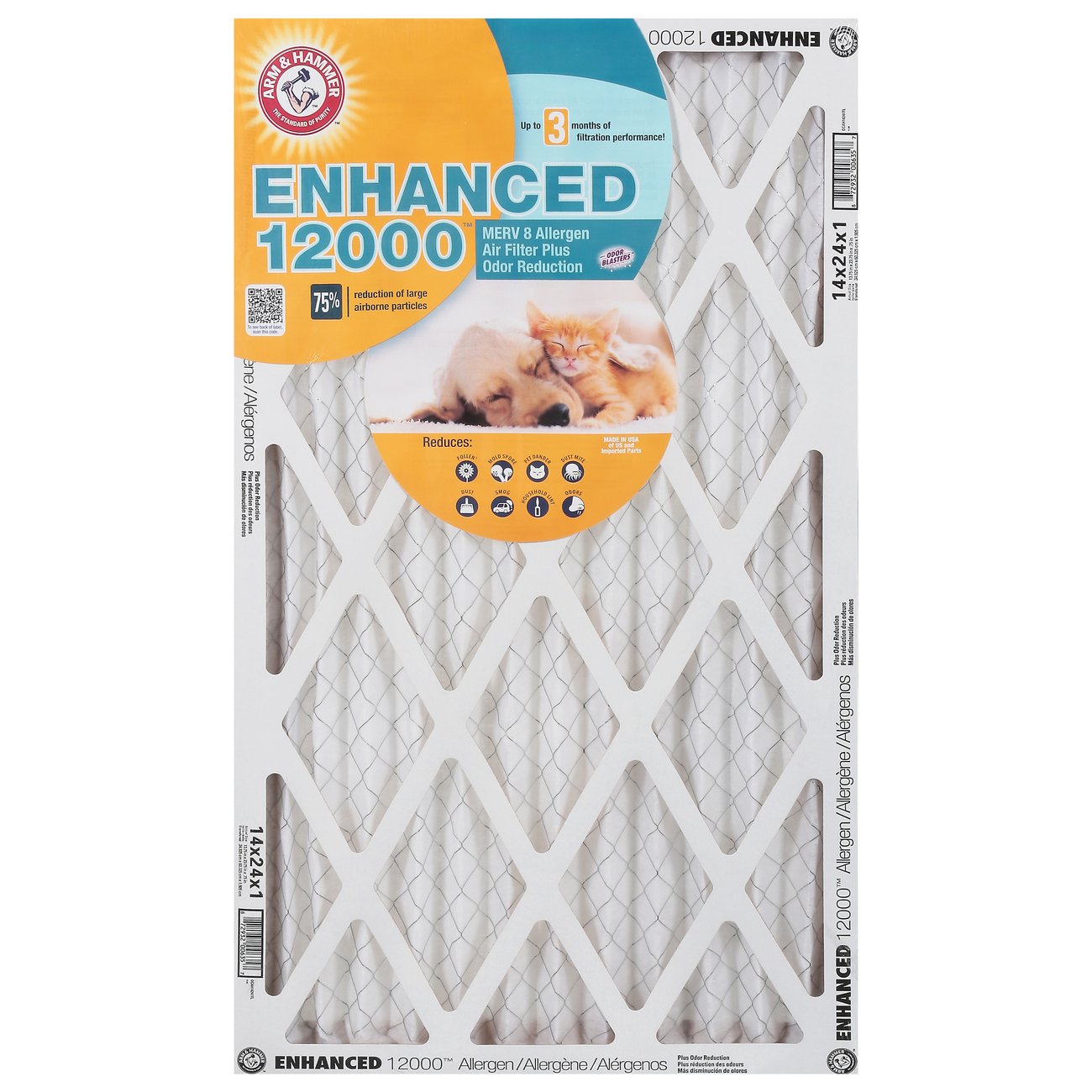 Arm & Hammer Enhanced 12000 Allergen Air Filter Shop Air filters at HEB