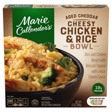 Marie Callender's Frozen Cheesy Chicken & Rice Bowl, 12 oz