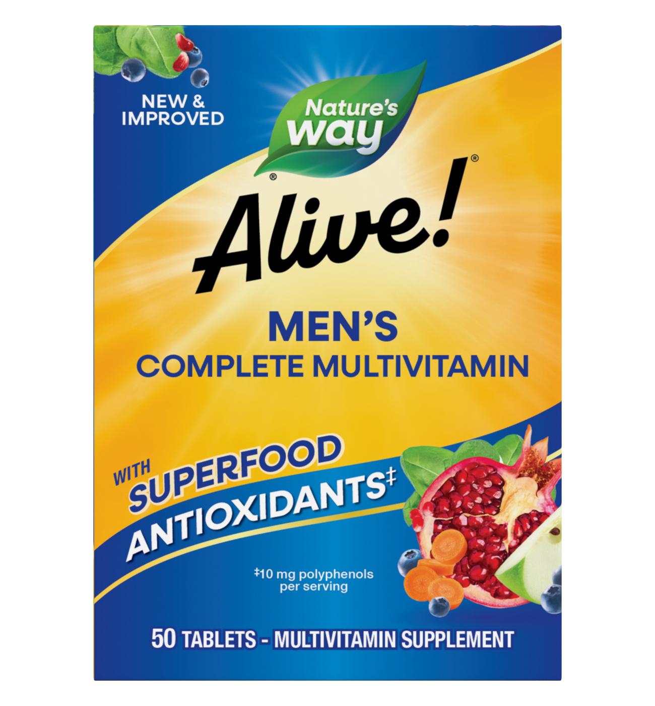 Nature's Way Alive! Men's Energy Complete Daily Multivitamin Tablets; image 1 of 4