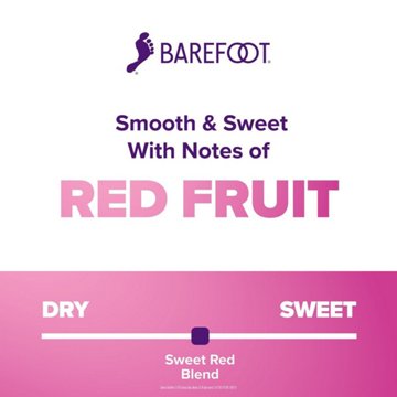 Barefoot Sweet Red Blend California Wine, 750 mL