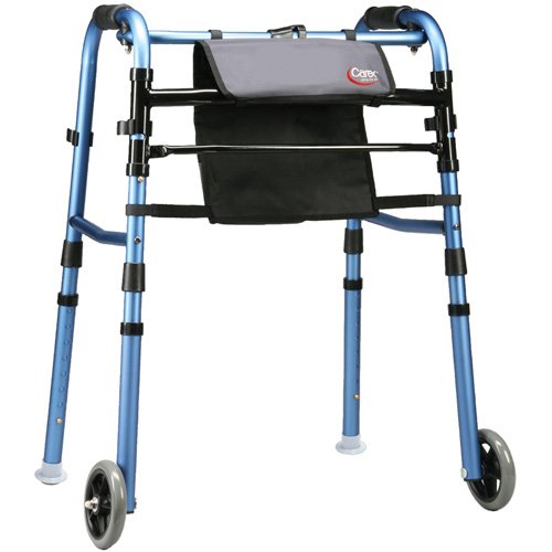 Carex Blue Explorer Walker With Wheels Shop Canes & Supports at HEB