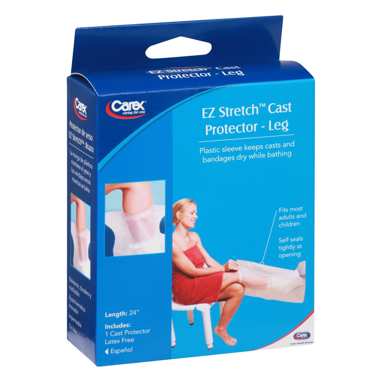 Carex EZ Stretch Leg Cast Protector Shop Sleeves & Braces at HEB