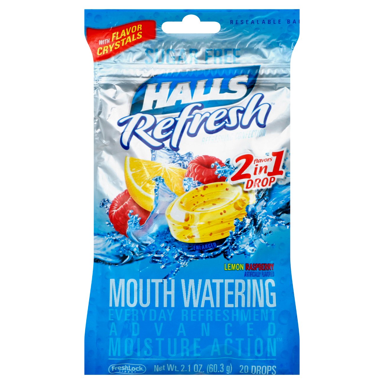 Halls Refresh Sugar Free Lemon Raspberry Cough Drops Shop Cough, cold