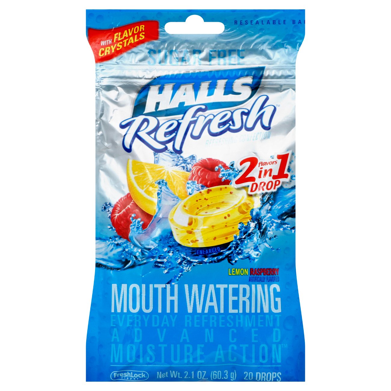 Halls Refresh Sugar Free Lemon Raspberry Cough Drops Shop Cough