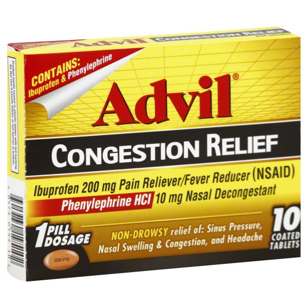 Advil Congestion Relief Coated Tablets - Shop Sinus & allergy at H-E-B