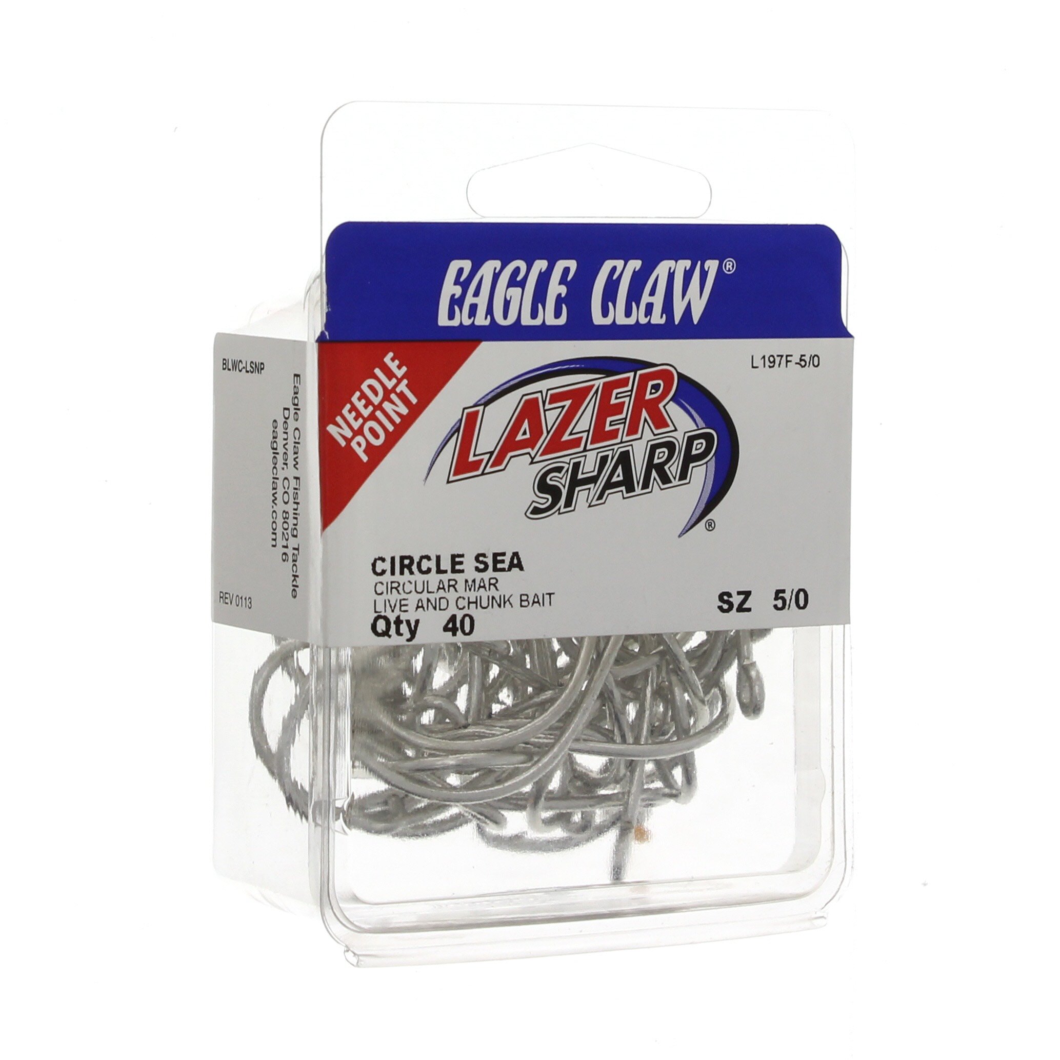 Eagle Claw Lazer Sharp Circle Sea Hook, Size 5 - Shop Fishing at H-E-B