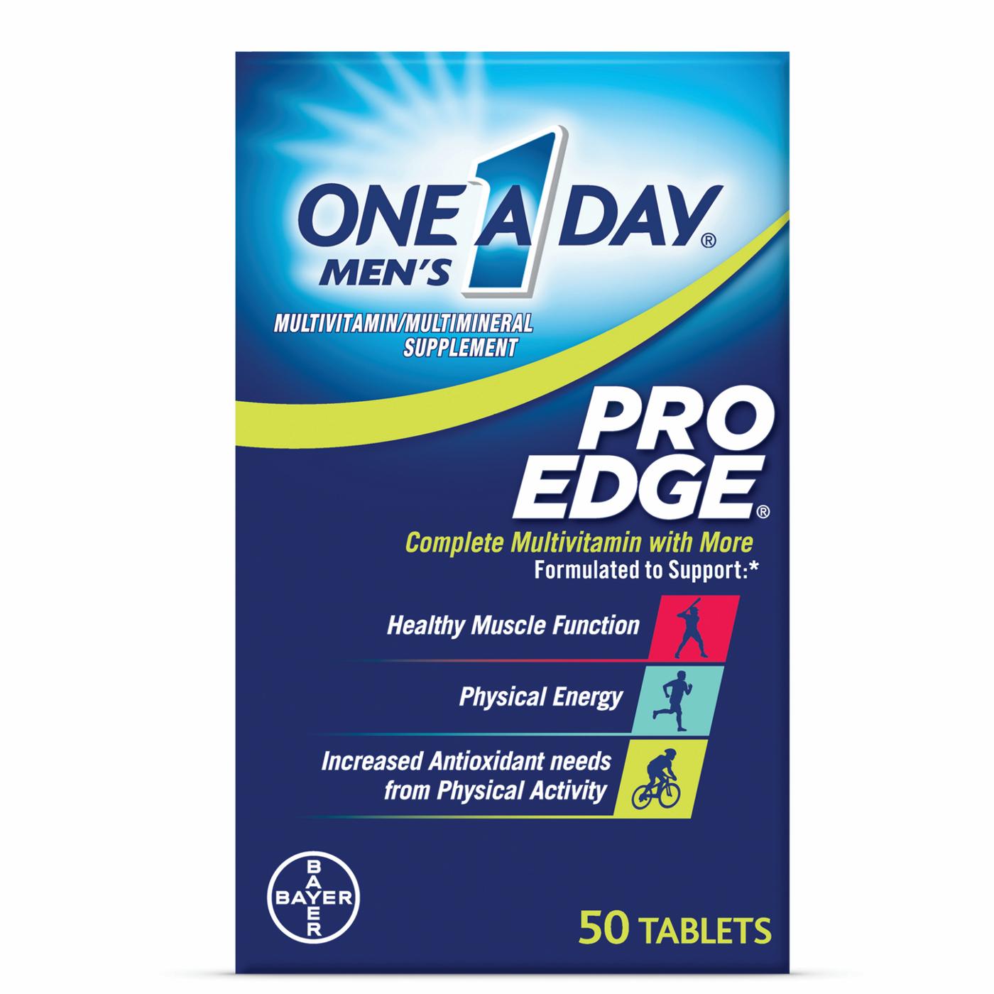 One A Day Men's Pro Edge Multivitamin Tablets; image 1 of 8