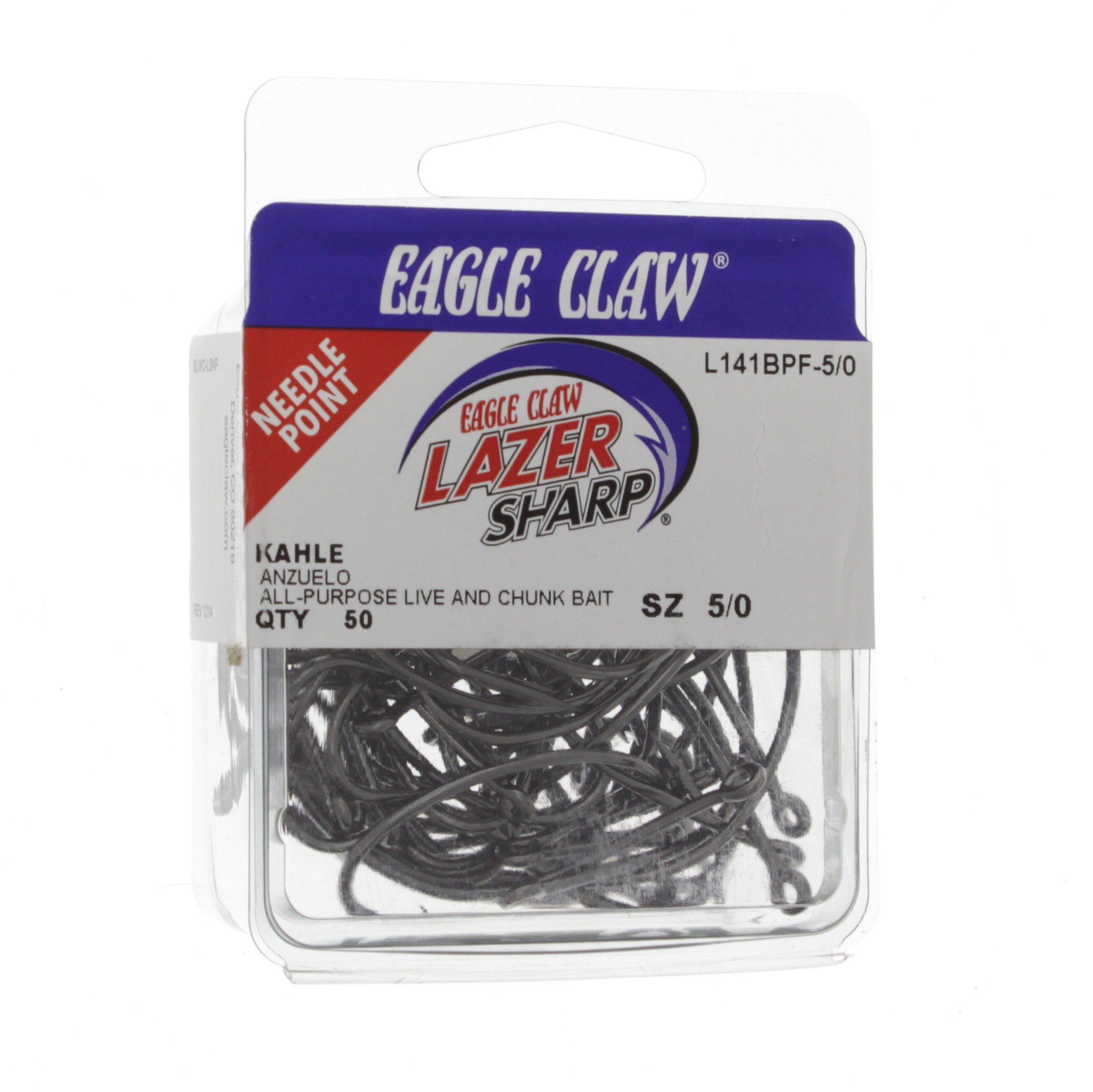 Eagle Claw Lazer Sharp Black Kahle Hooks 5/0