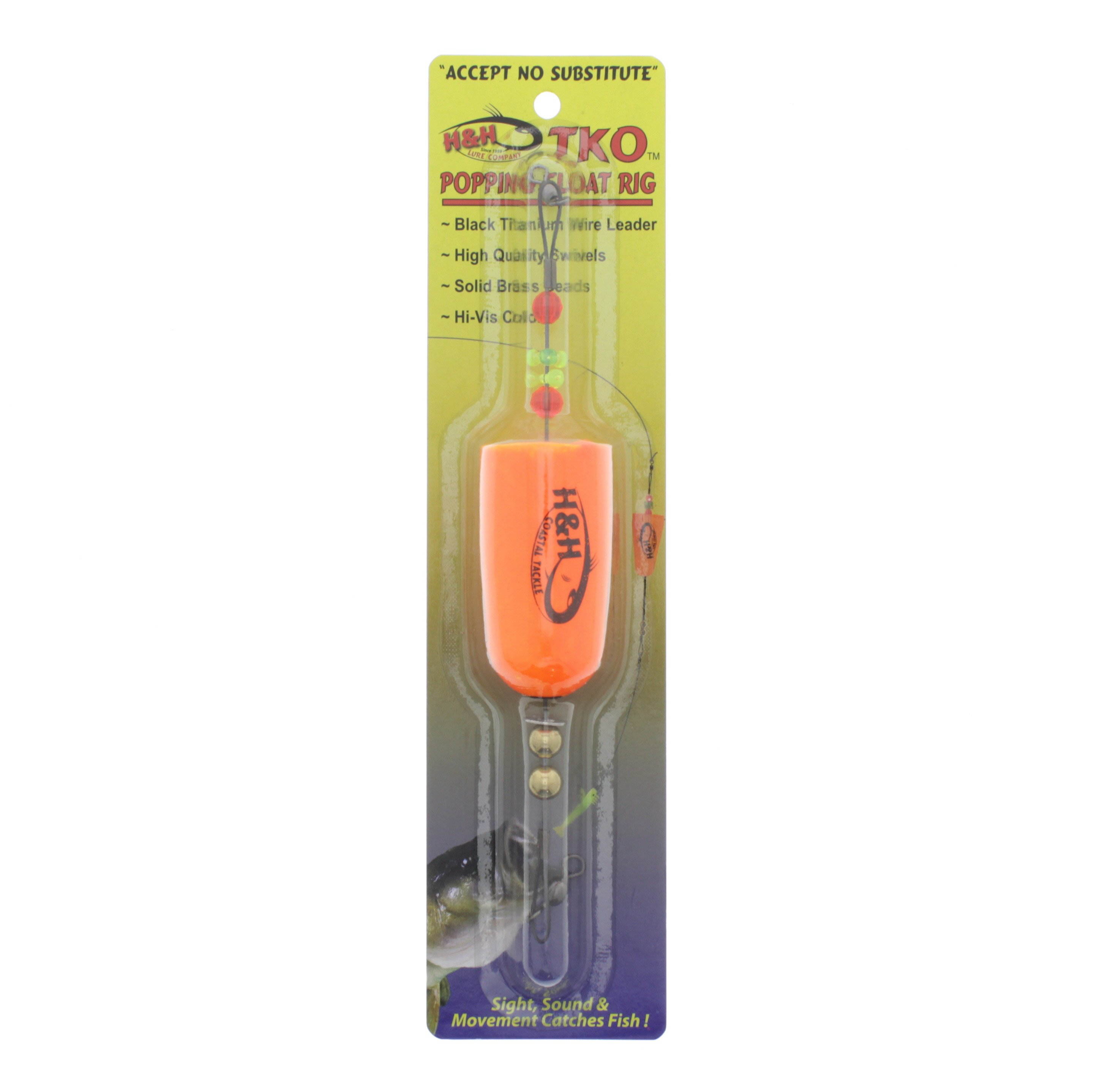 H & H Coastal Tackle Orange TKO Popping Float - Shop Fishing at H-E-B