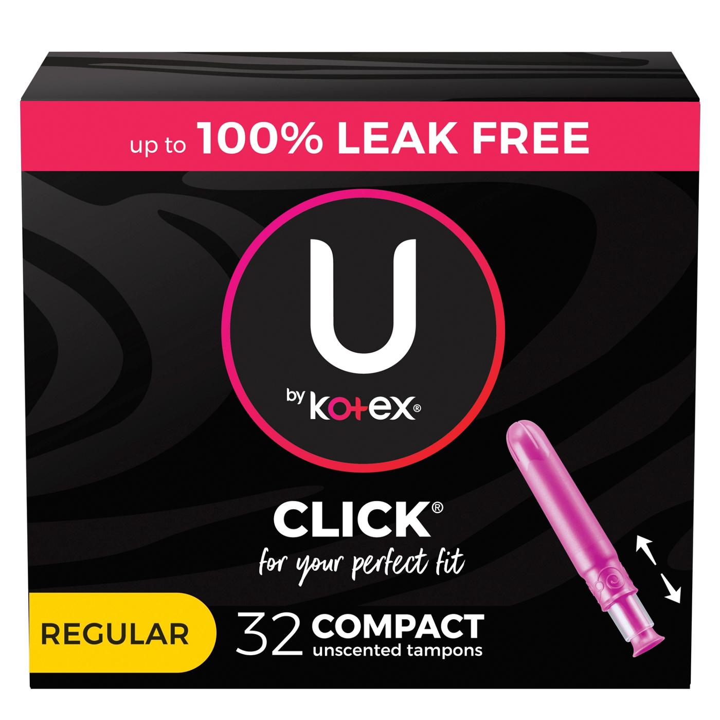 U By Kotex Click Compact Regular - Shop Tampons at H-E-B