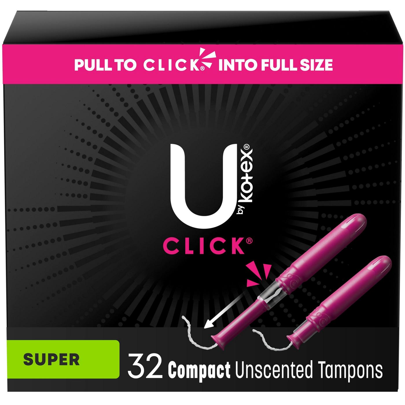 U By Kotex Click Compact Super Tampons; image 1 of 8